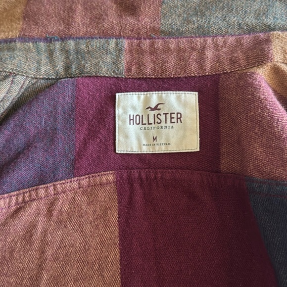 Hollister multi-color flannel men’s medium - Picture 2 of 4